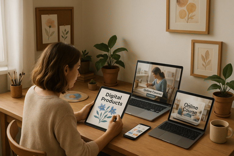 person turning a hobby into an income stream